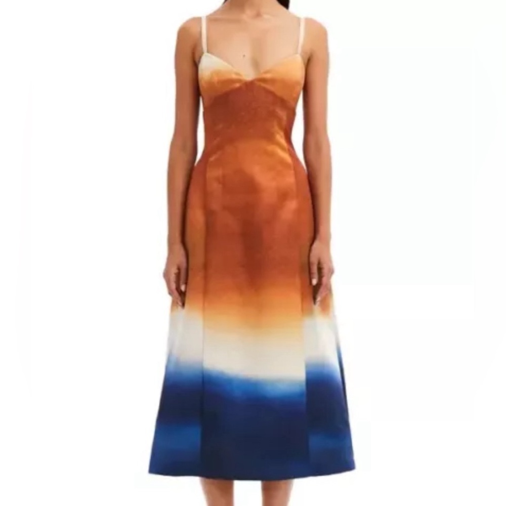 Oscar de la Renta Cotton A-Line Dress